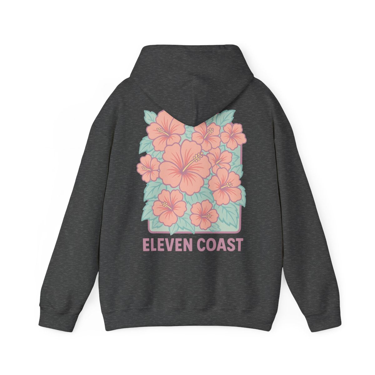 Hibiscus Floral Pink Hoodie For Men