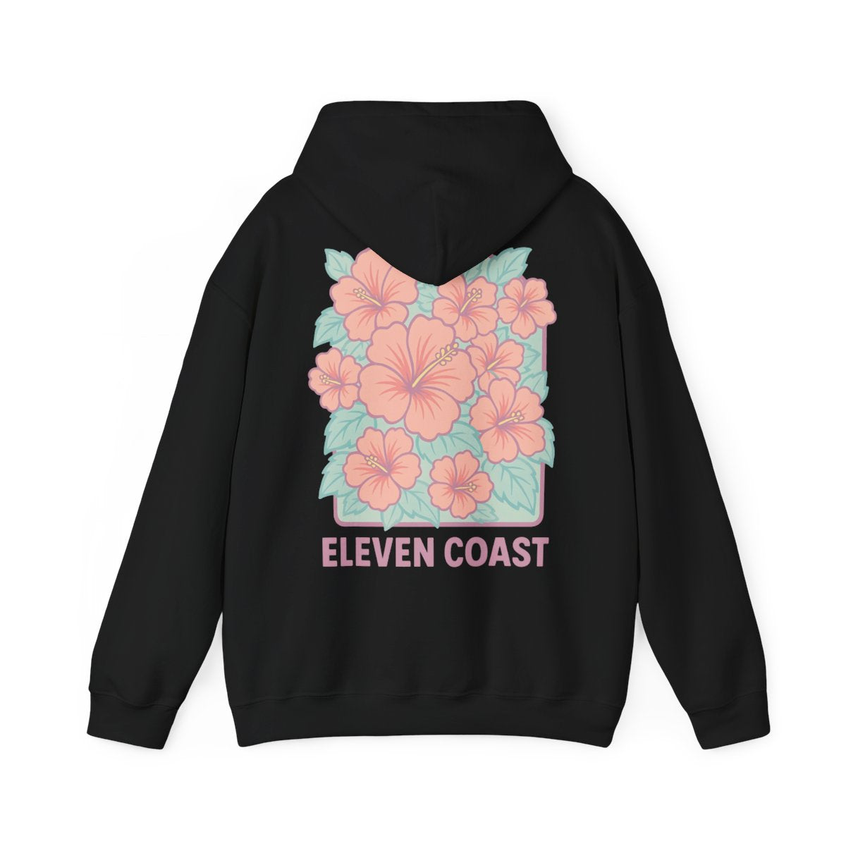 Hibiscus Floral Pink Hoodie For Men