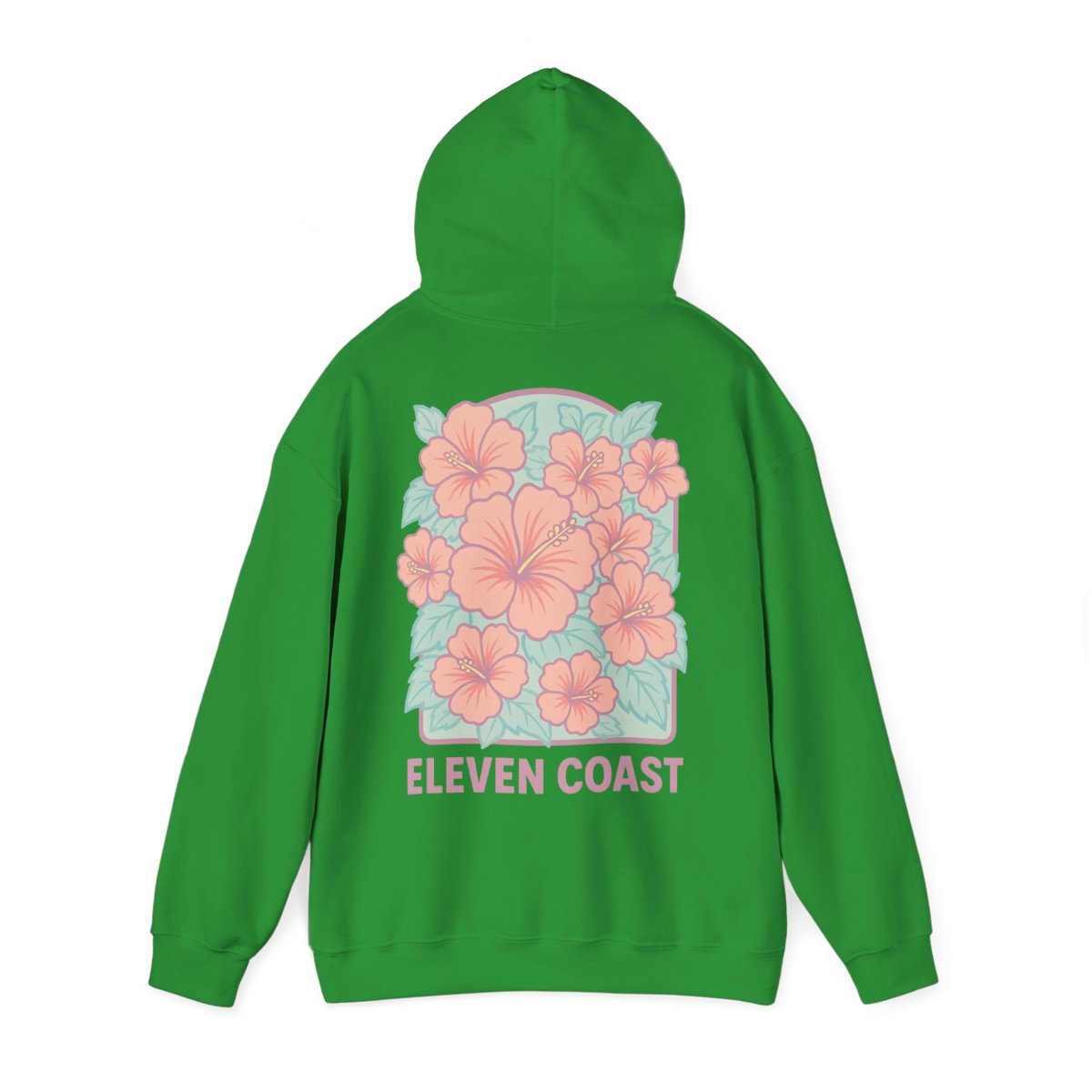 Hibiscus Floral Pink Hoodie For Men