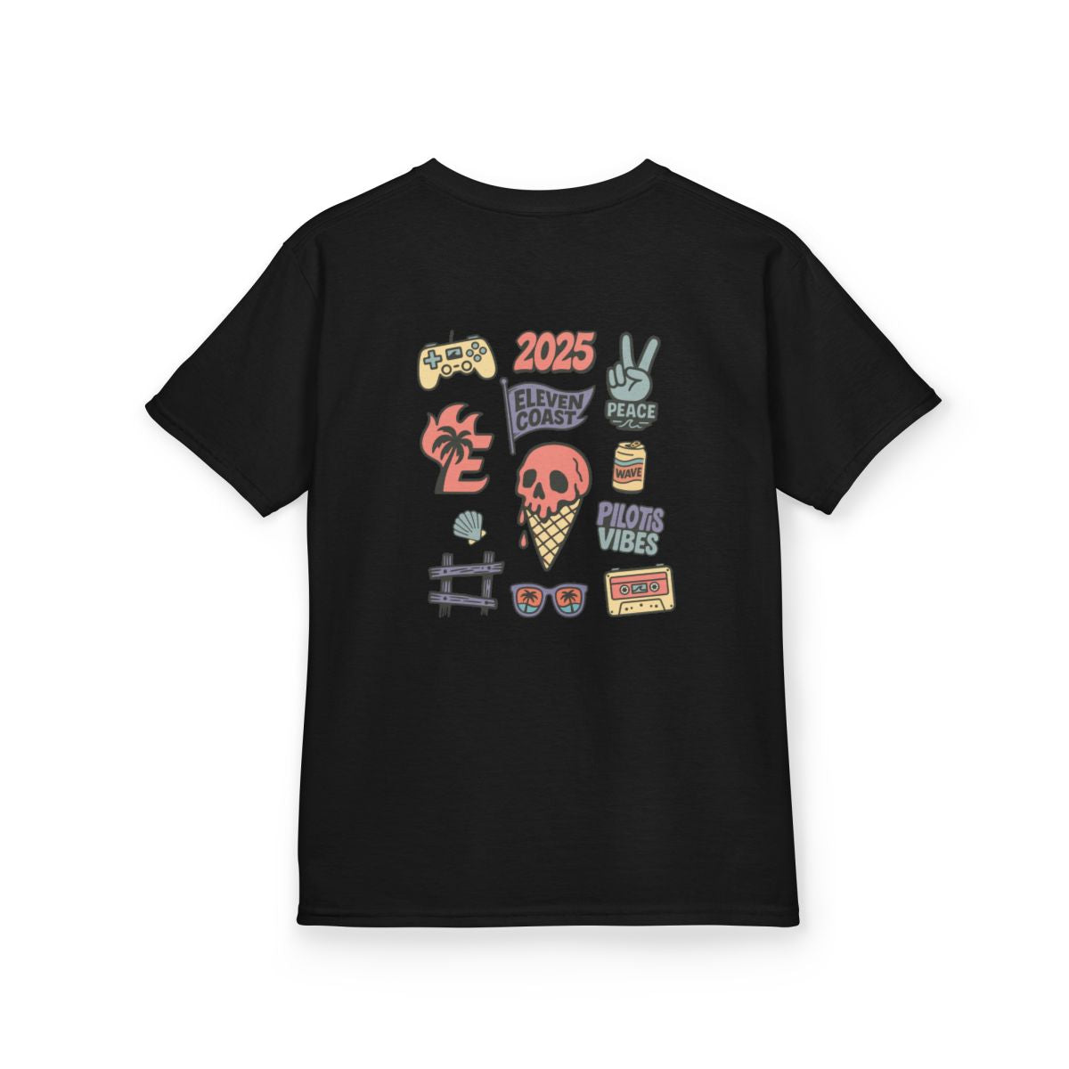 Kids Coral Skull Ice Cream Tee
