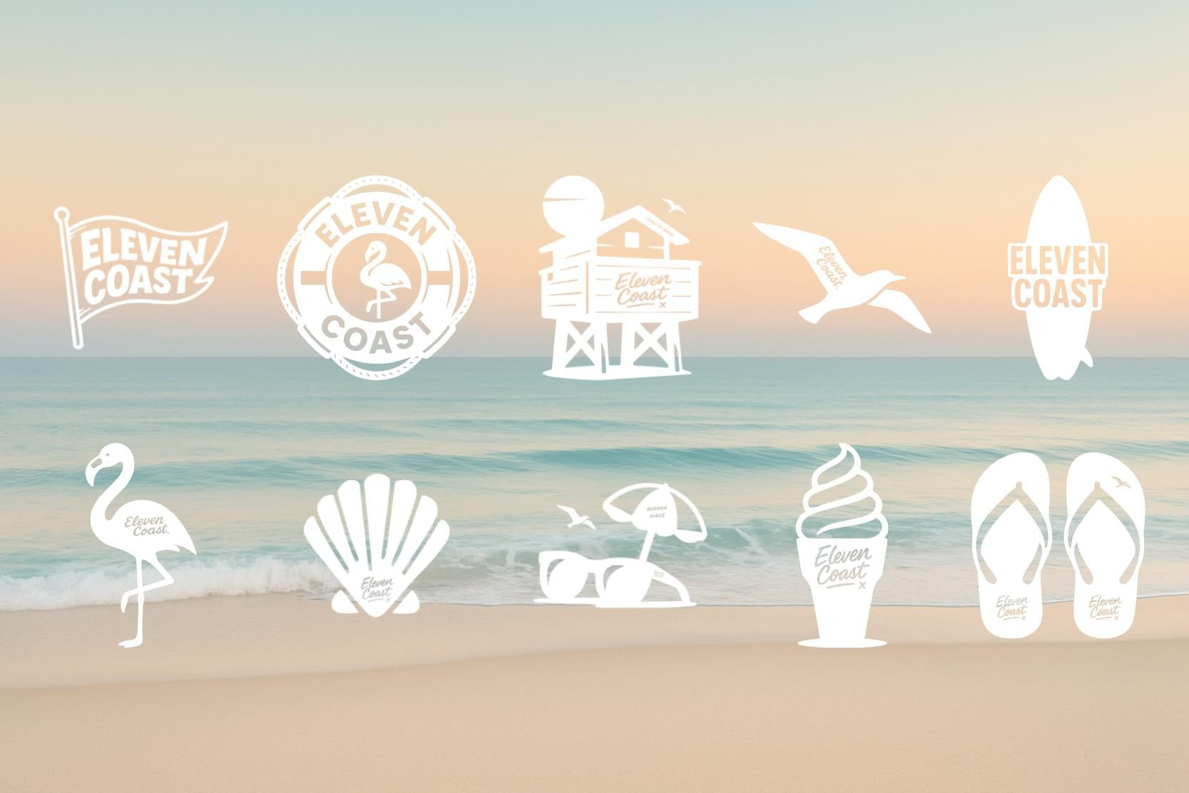 Coastal icons graphics on soft tees and hoodies inspired by vintage coastal living