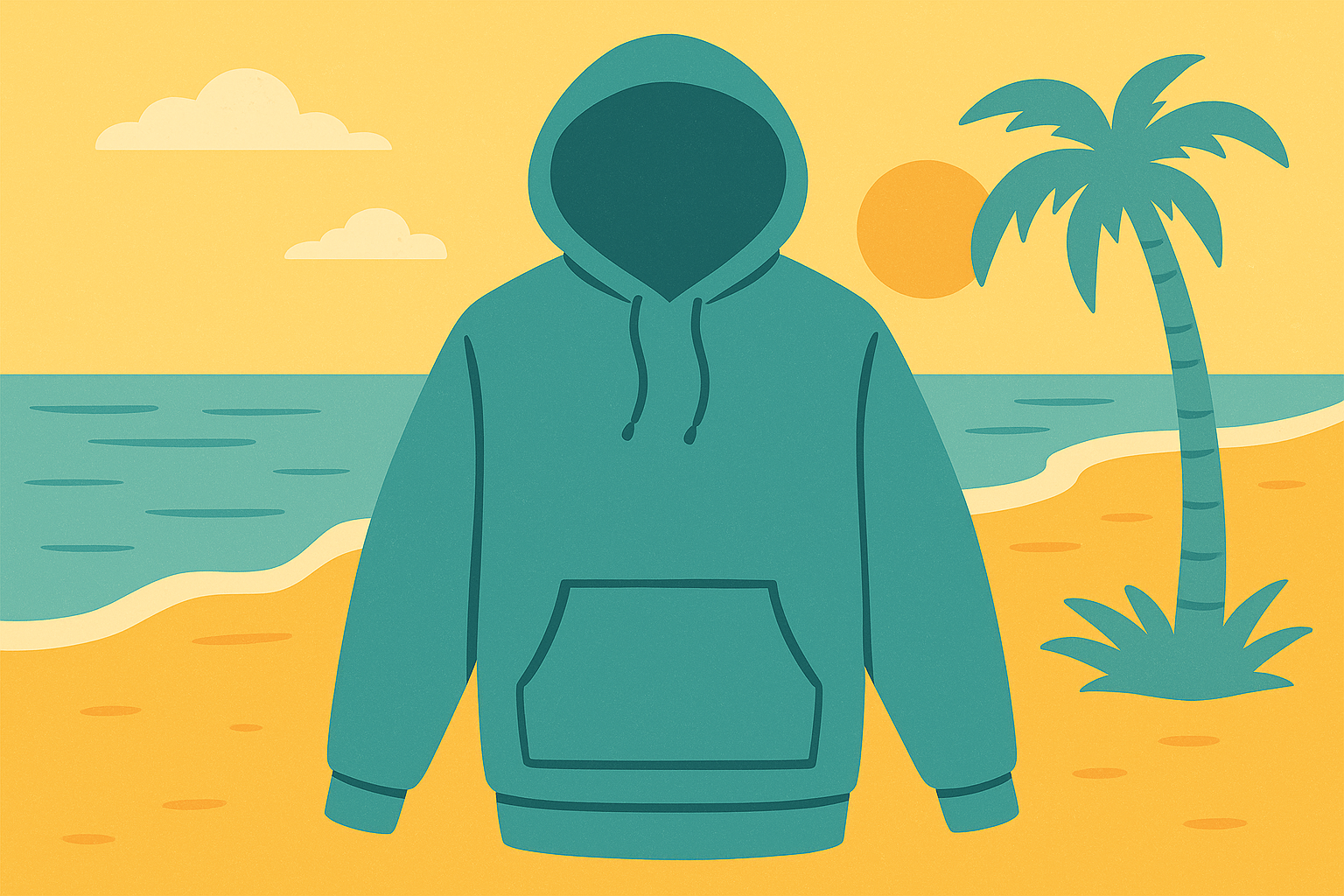Hoodies designed for coastal living with a vintage look and relaxed modern comfort