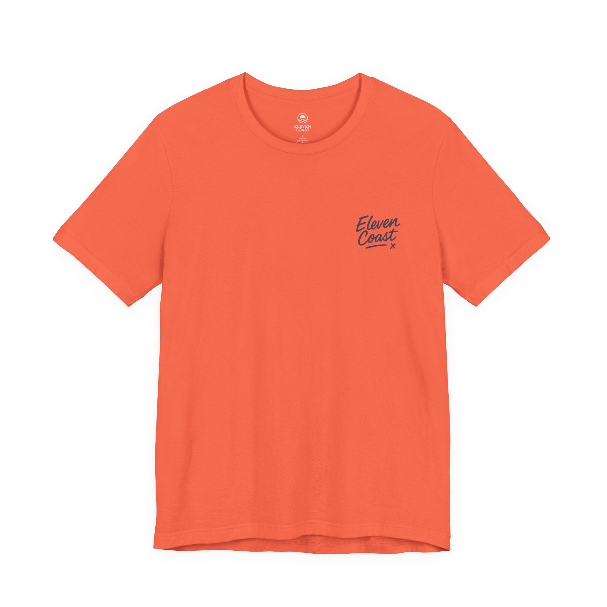 Navy Palm Tree Club T-Shirt Men #en:color_coral,fr:couleur_corail