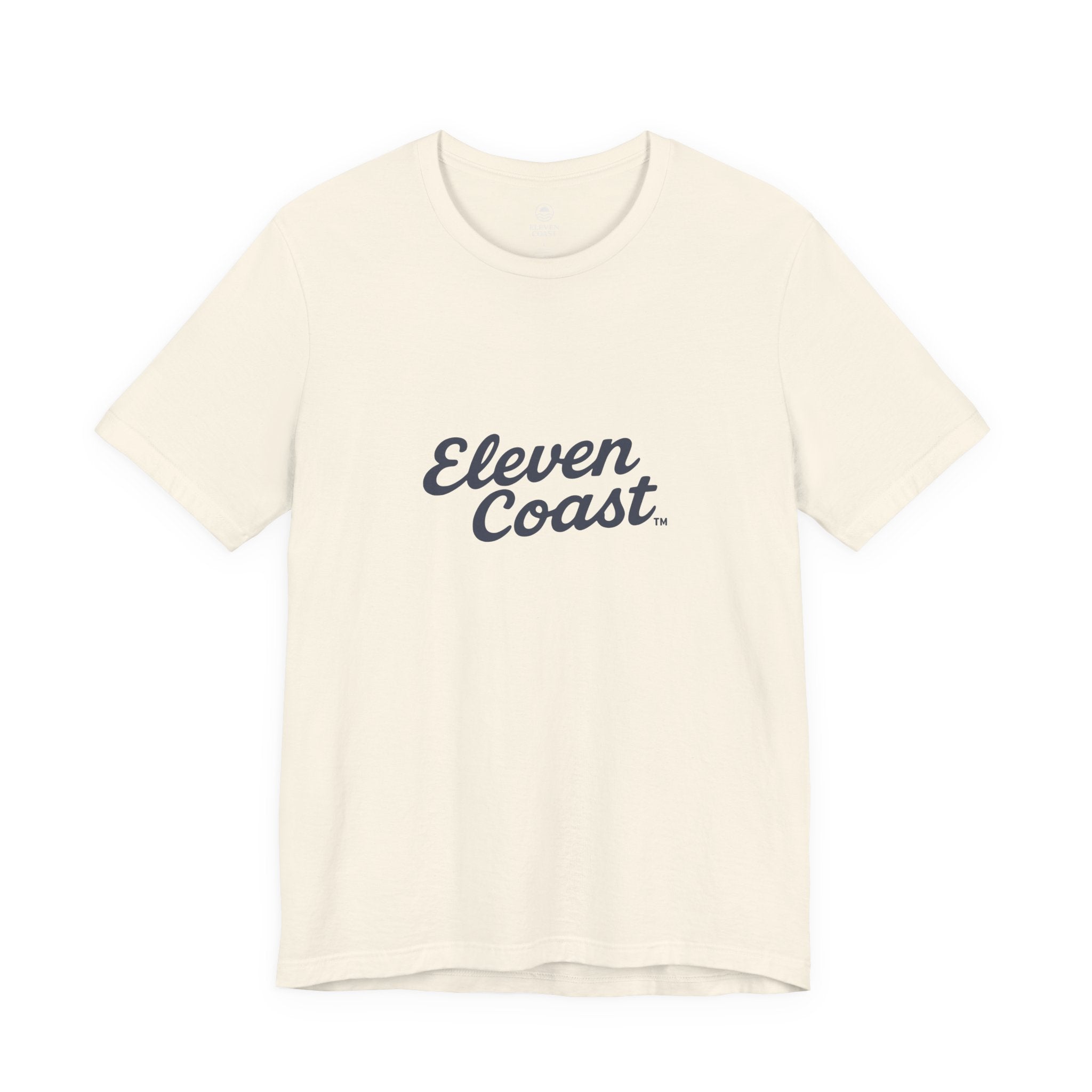 Navy Script T-Shirt For Men #en:color_natural,fr:couleur_naturel