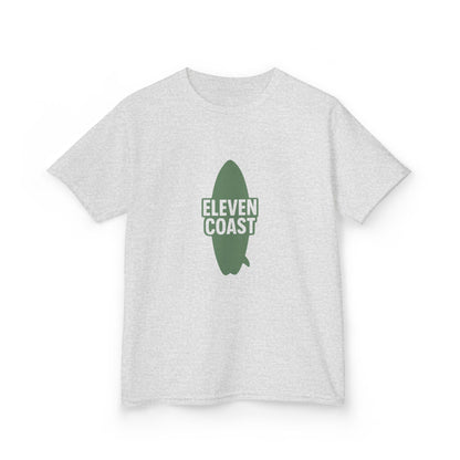 Kids Graphic Tee Surfboard Silhouette Green 