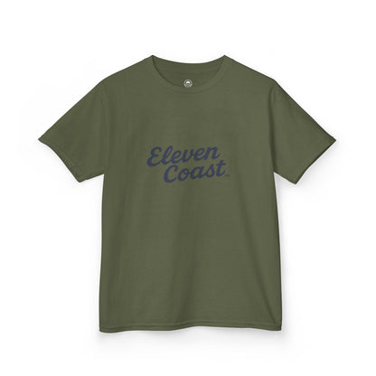 Kids Navy Script Logo Tee 