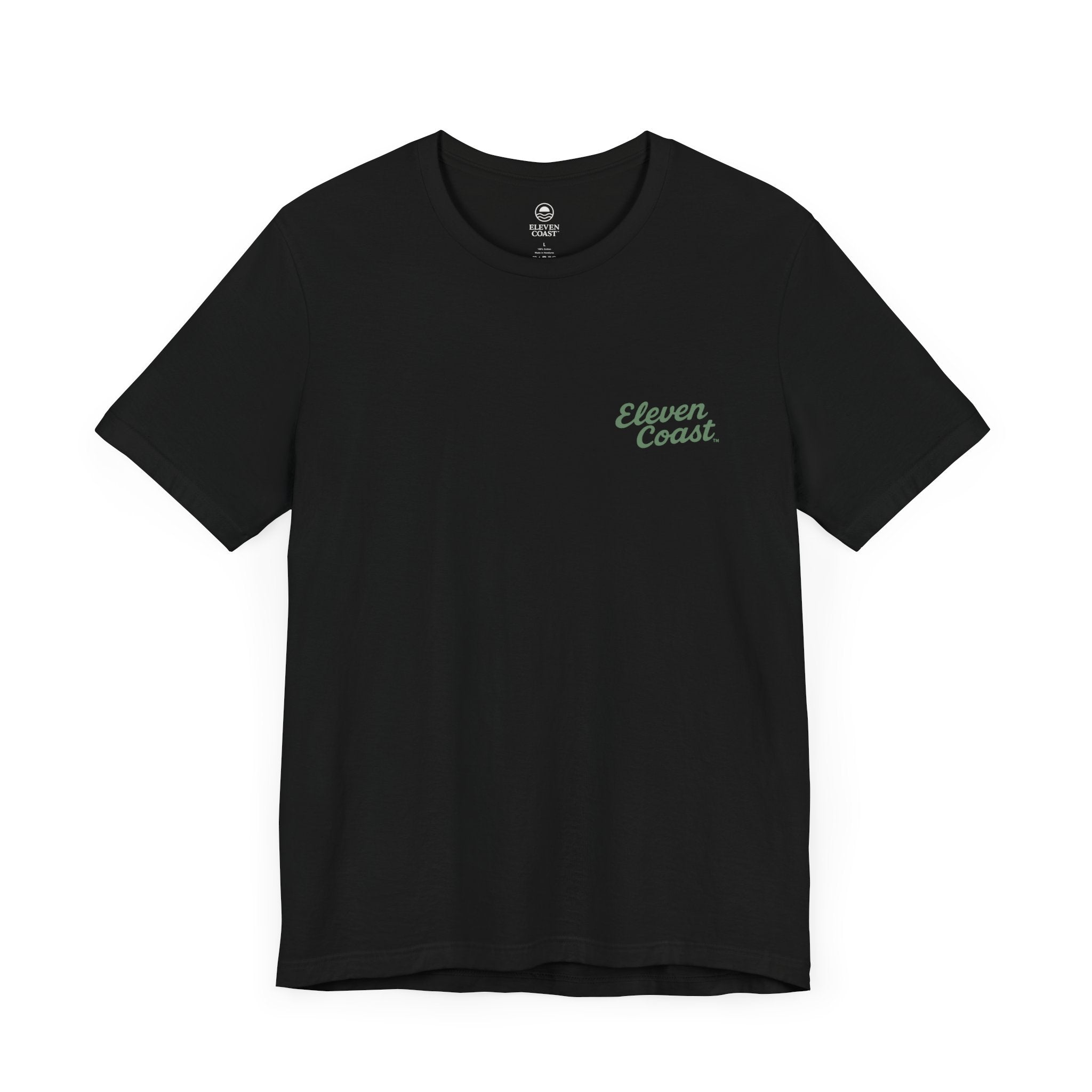 Men's Cactus Green Signature T-Shirt #en:color_black,fr:couleur_noir