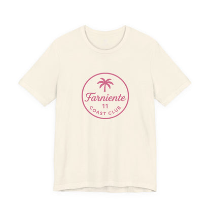 Men’s Palm Tree Badge T-Shirt Pink #en:color_natural,fr:couleur_naturel
