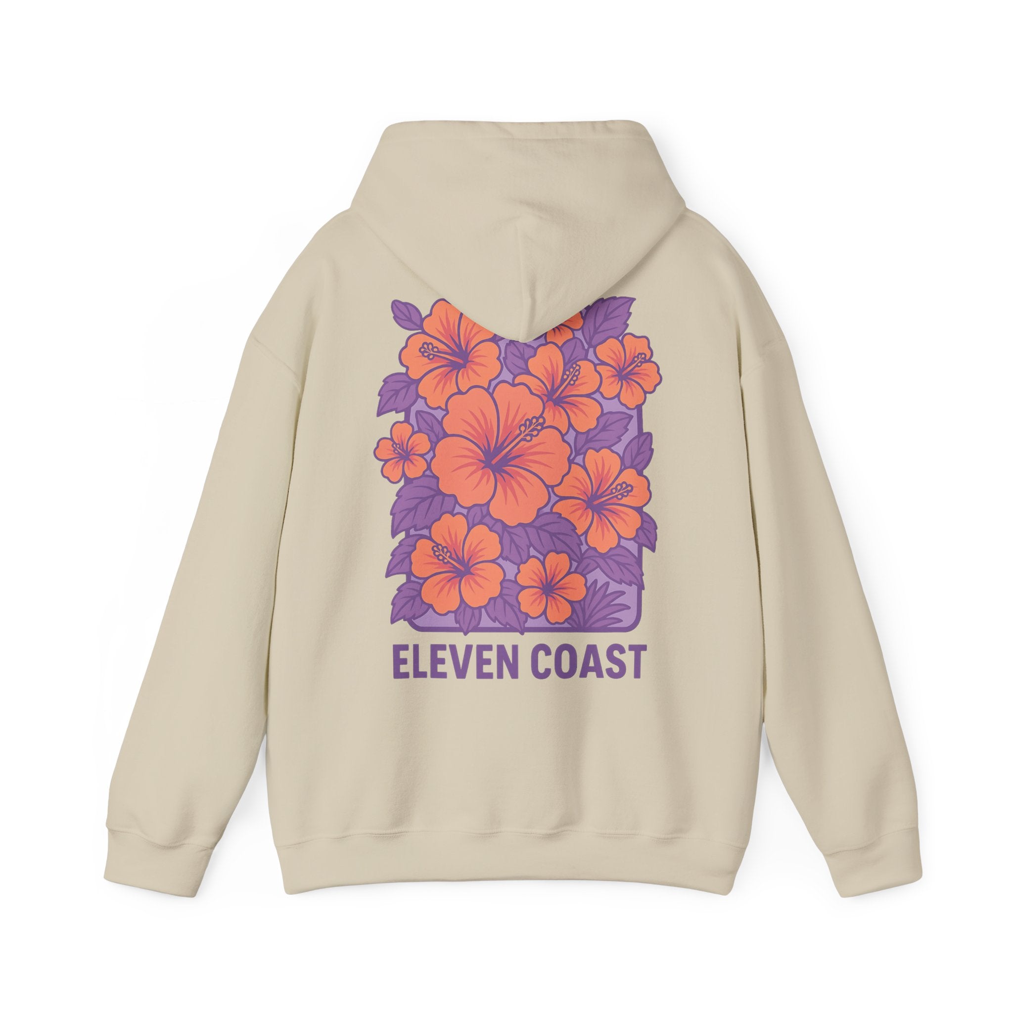 Floral Hibiscus Hoodie For Women Lavender