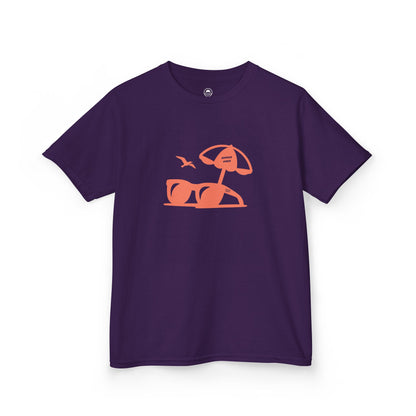 Kids Summer Tee With Sunglasses Silhouette 