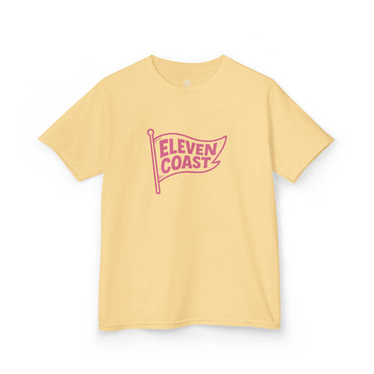 Kids Flag Tee Pink Cotton 