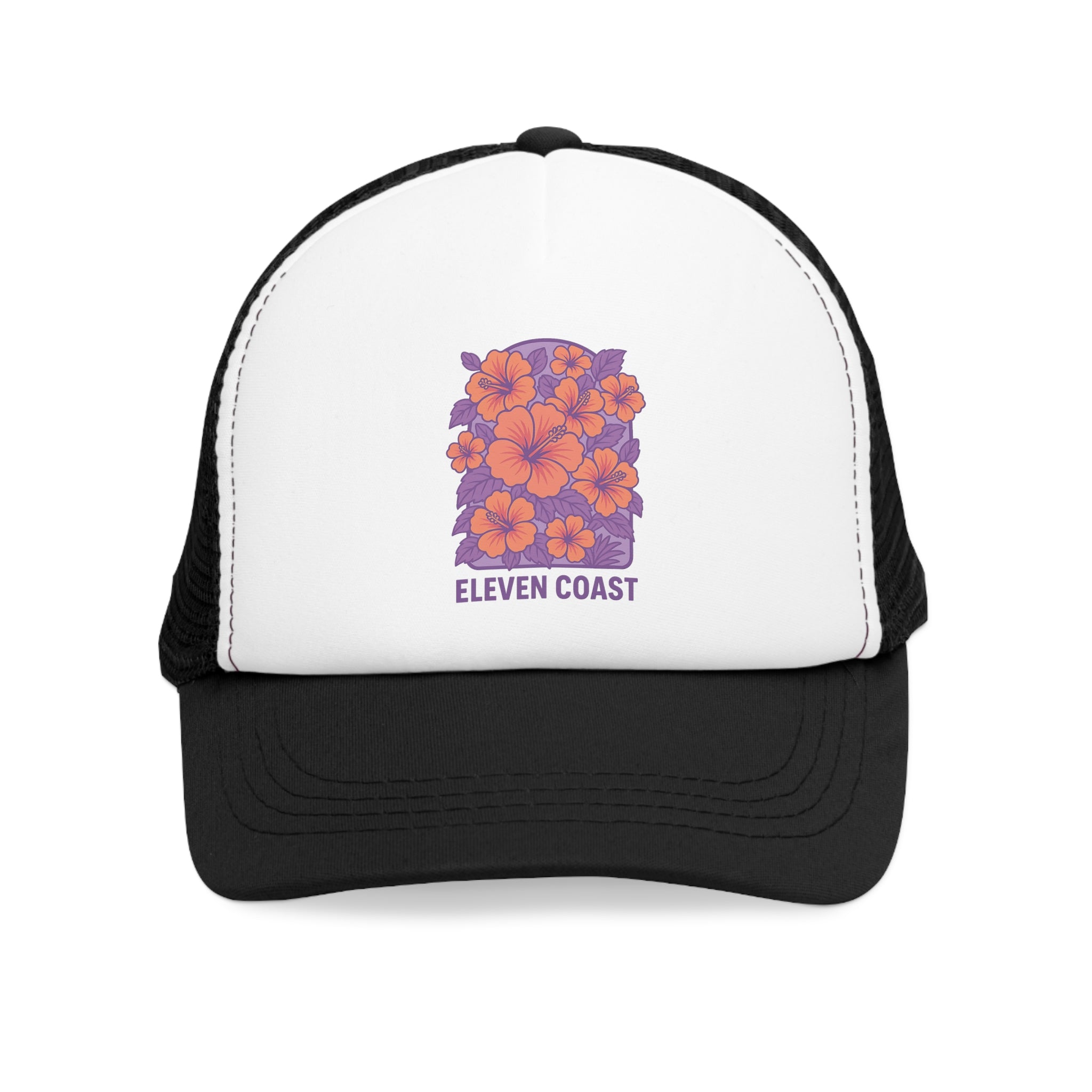 Floral Hibiscus Caps For Women Lavender #en:color_black,fr:couleur_noir