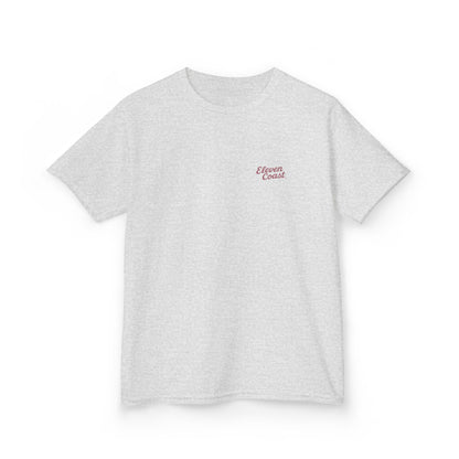 Kids Red Surfboard Tee Bold Design 