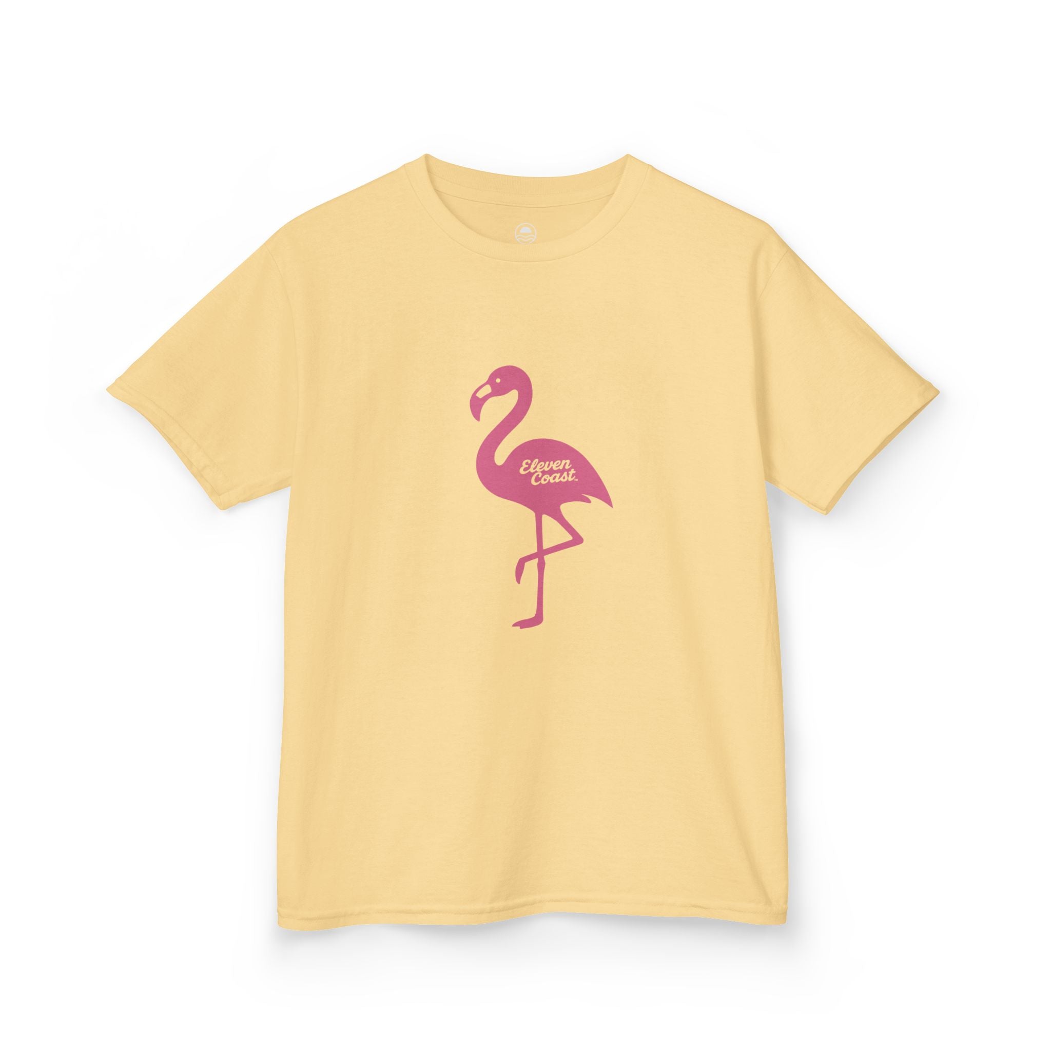 Kids Flamingo T-Shirt Pop Pink #en:color_yellow-haze,fr:couleur_brume-jaune