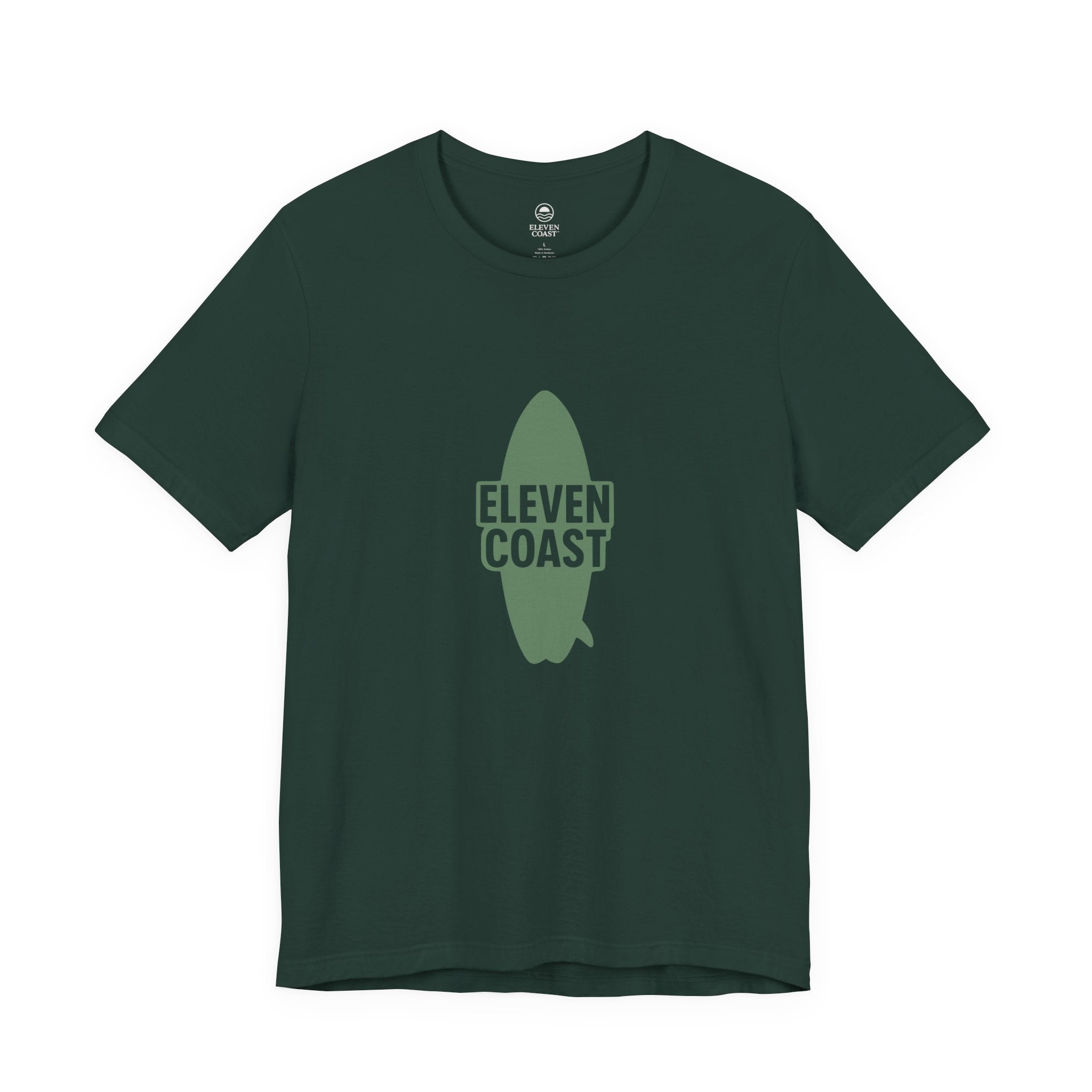 Mens Cactus Green Surfboard T-Shirt 