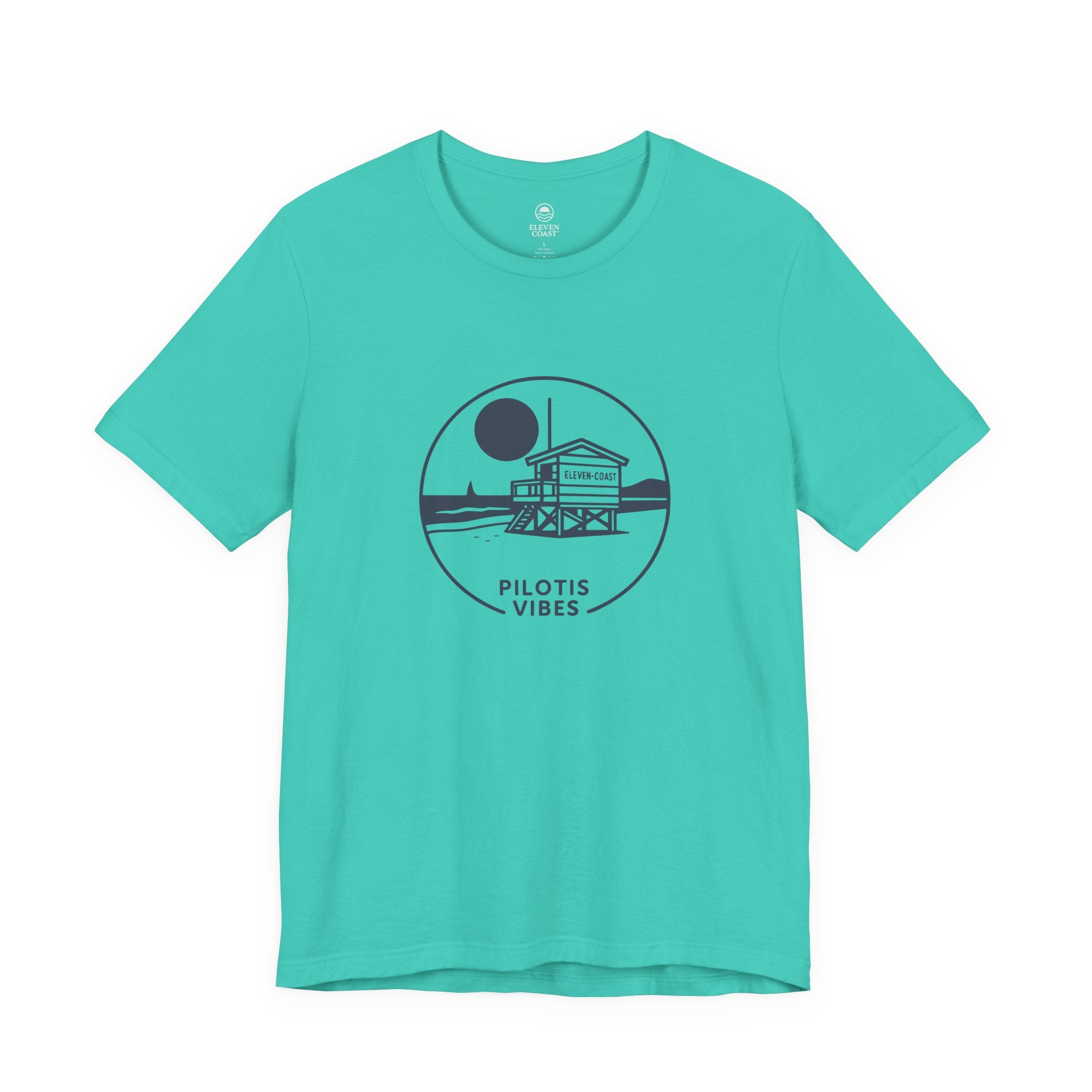 Navy Lifeguard Hut T-Shirt Men Pilotis Vibes 