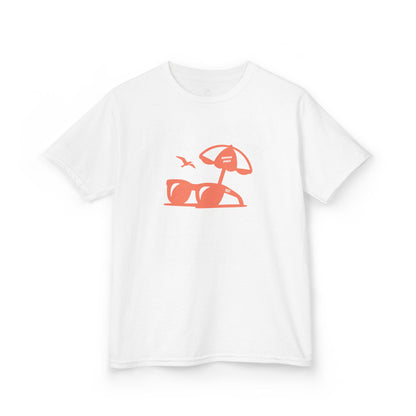 Kids Summer Tee With Sunglasses Silhouette 