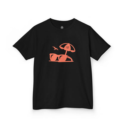 Kids Summer Tee With Sunglasses Silhouette 