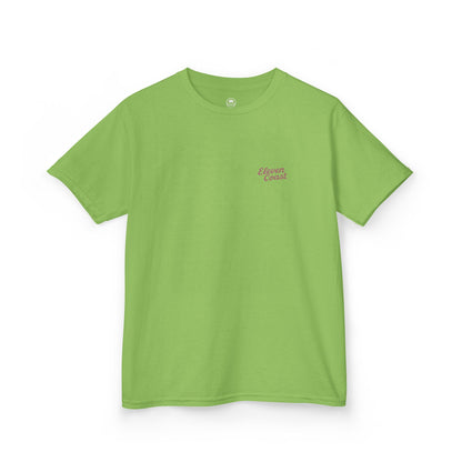 Kids Red Surfboard Tee Bold Design 