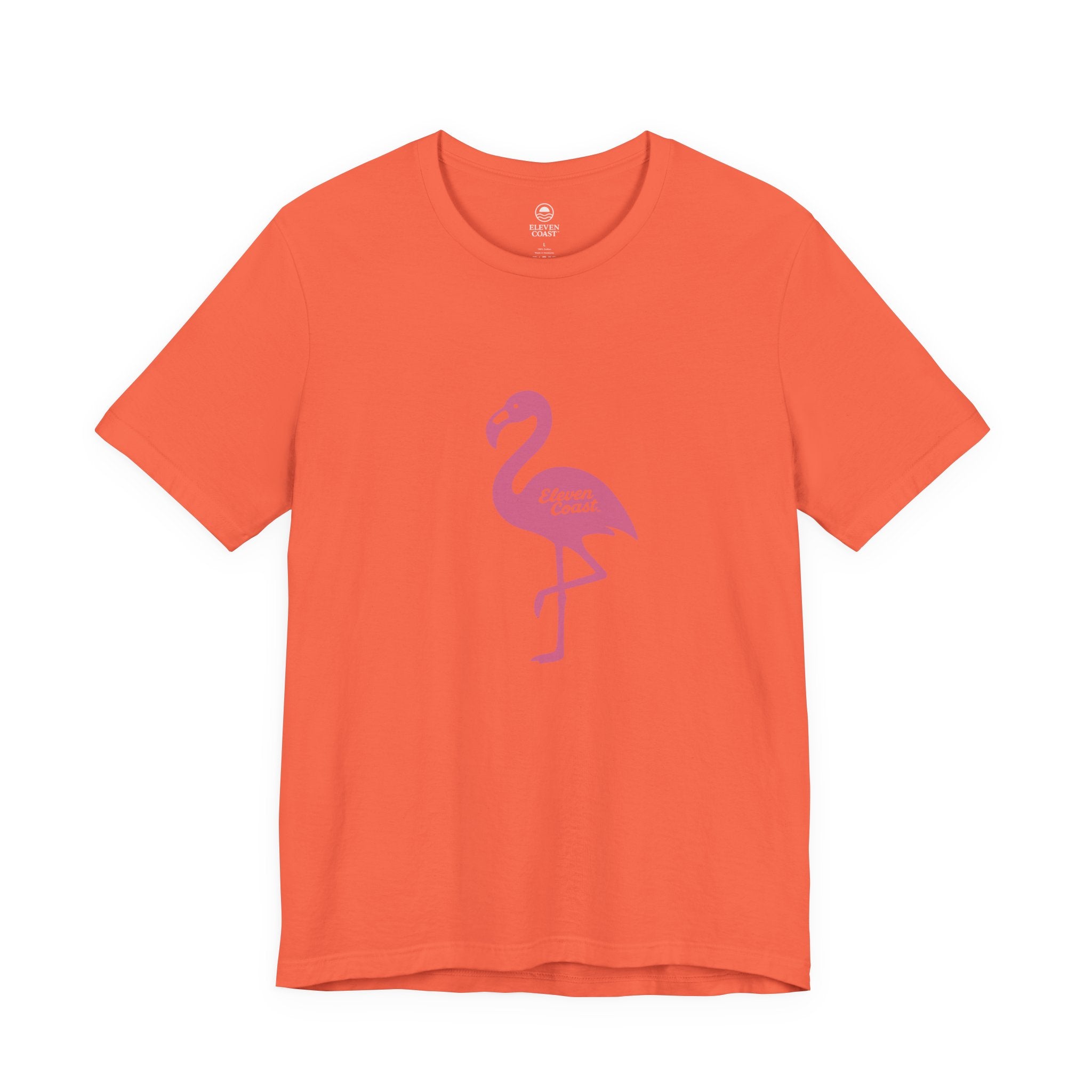 Men's Pop Pink Flamingo Tee #en:color_coral,fr:couleur_corail