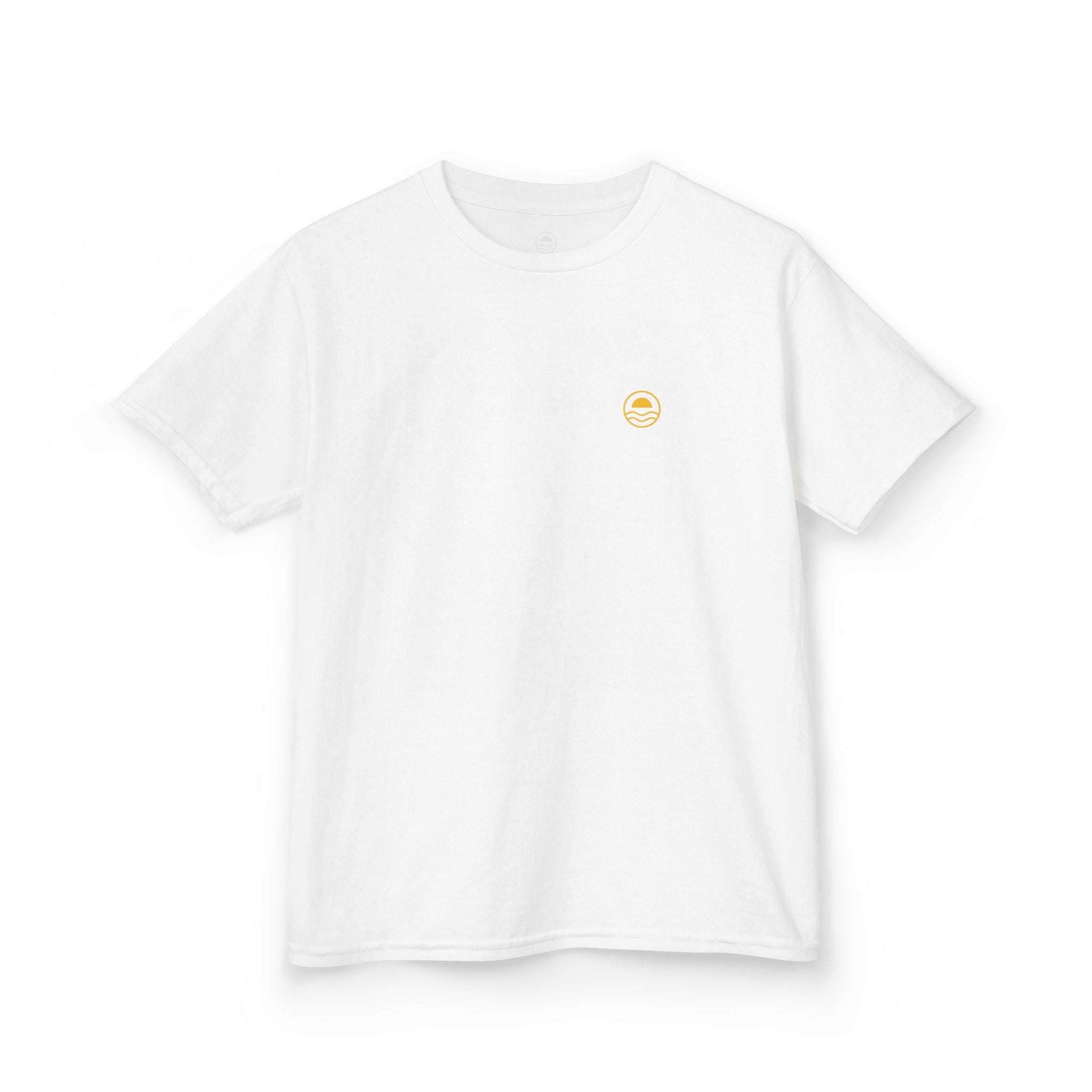 Kids Floral Hibiscus Tee Lemon Zest #en:color_white,fr:couleur_blanc