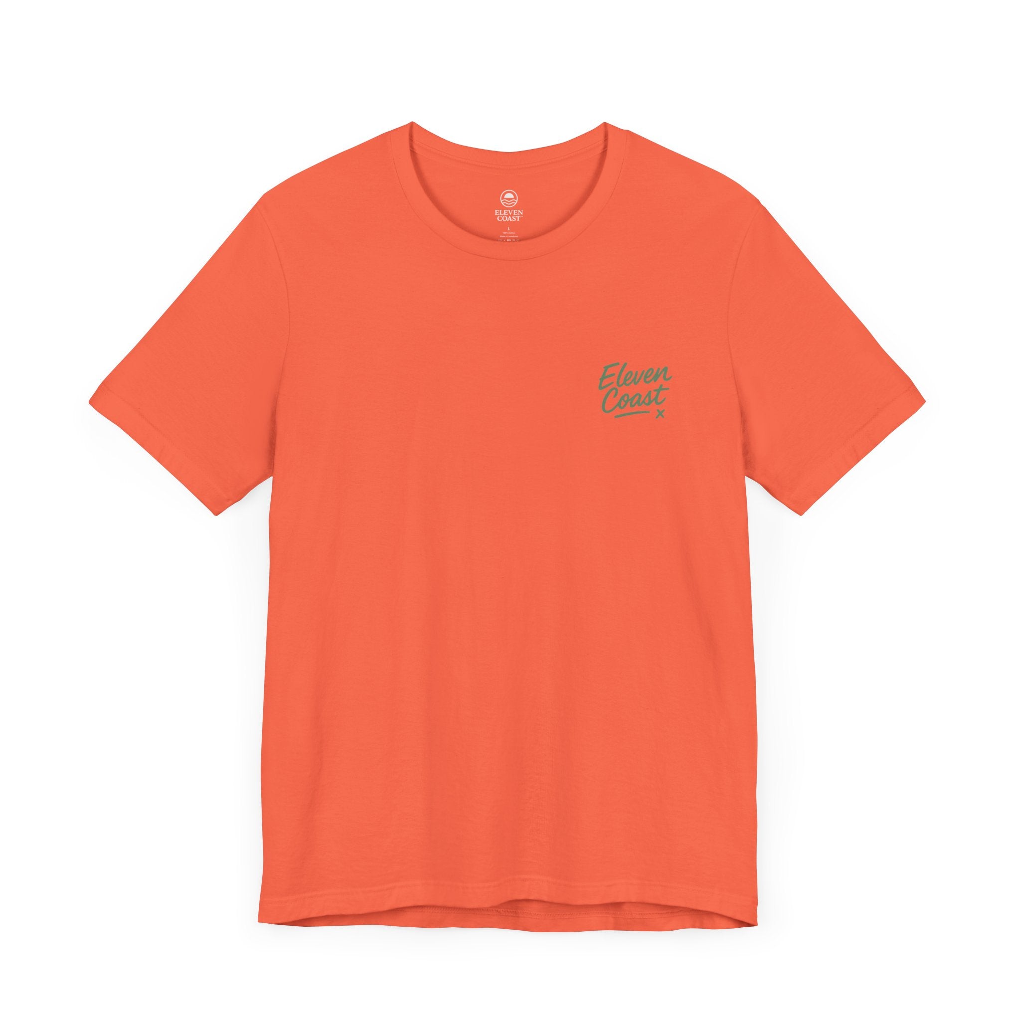 Cactus Green Handwritten Logo T-Shirt Women #en:color_coral,fr:couleur_corail