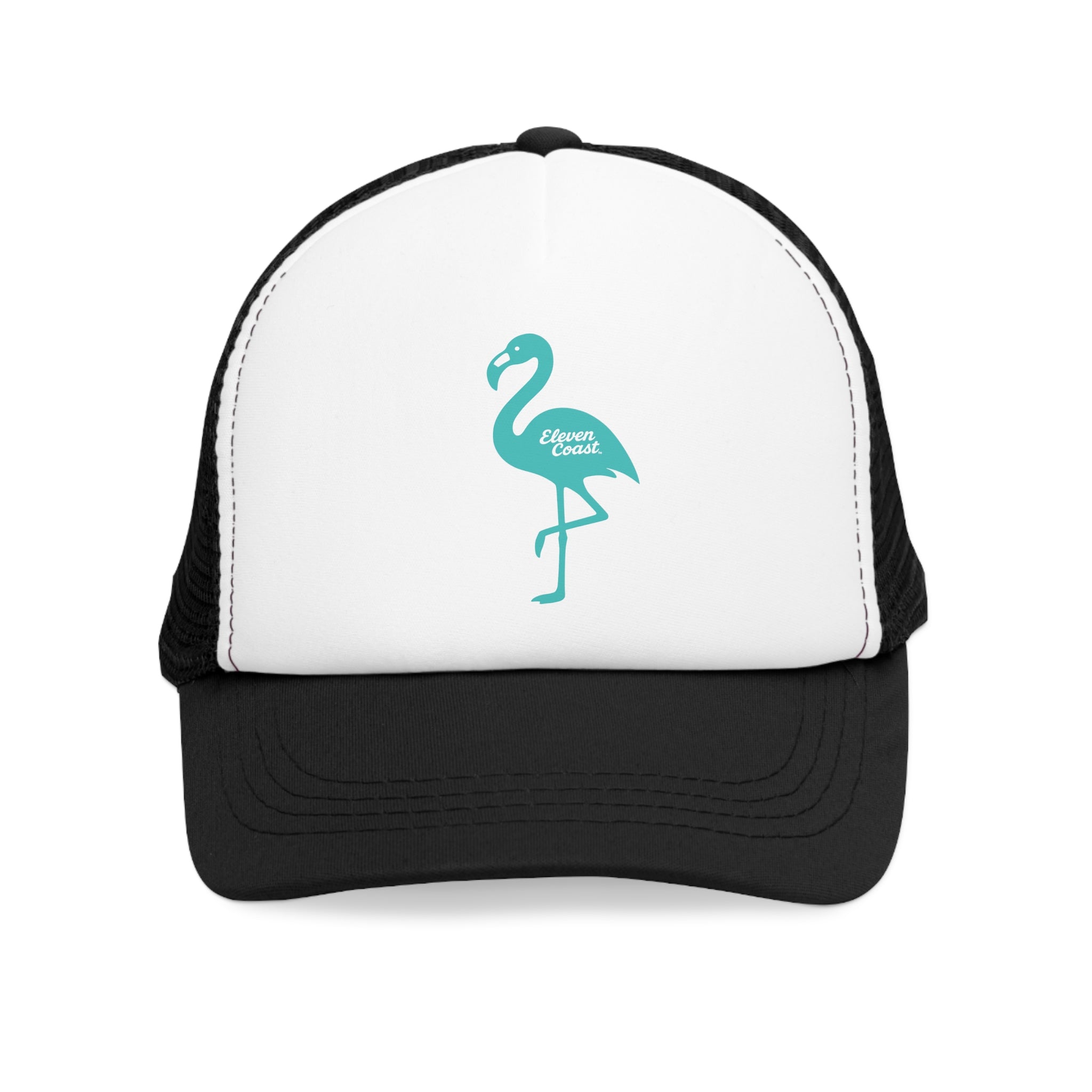 Mint Aqua Flamingo Cap For Men #en:color_black,fr:couleur_noir