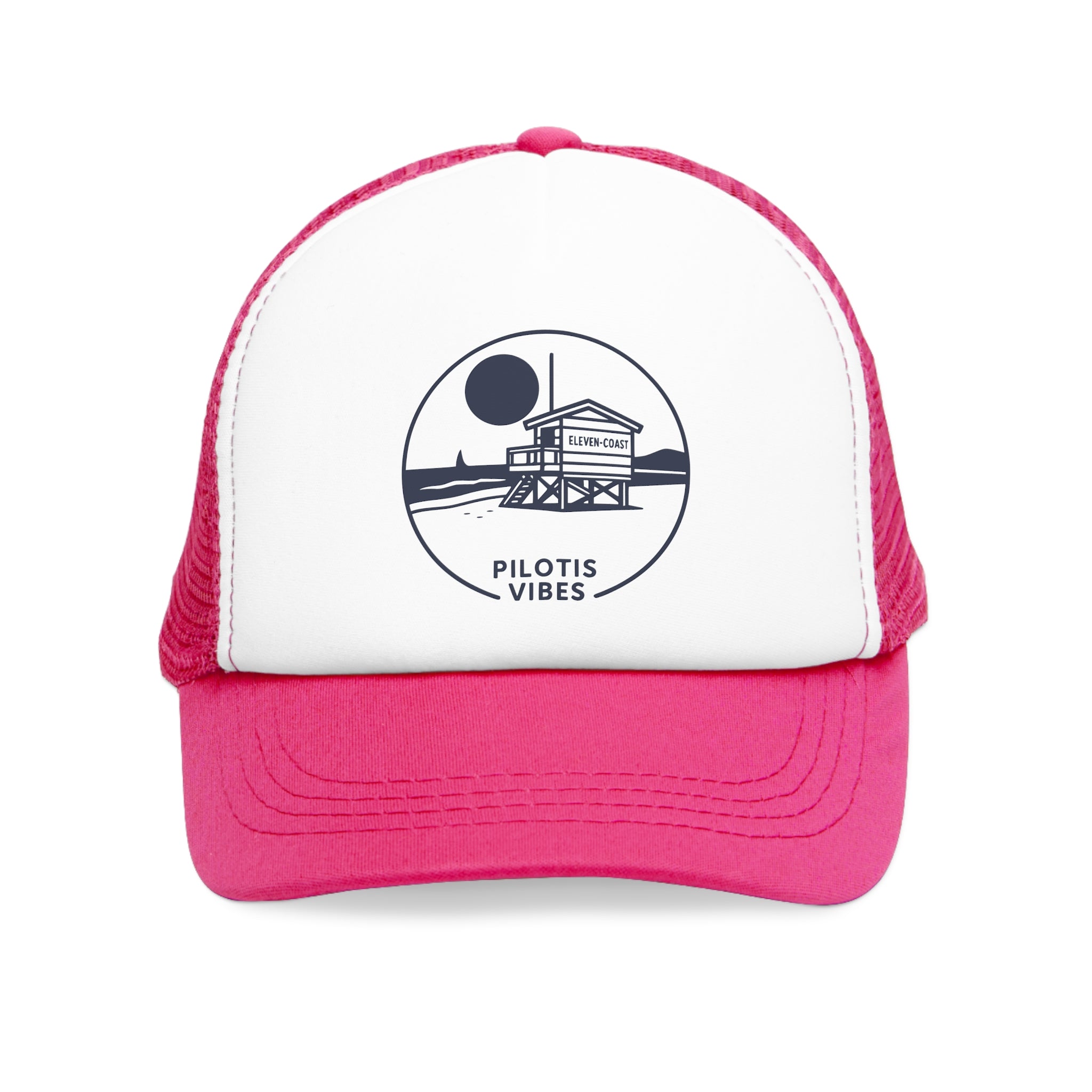 Navy Pilotis Vibes Men's Cap Adjustable Strap #en:color_pink,fr:couleur_rose