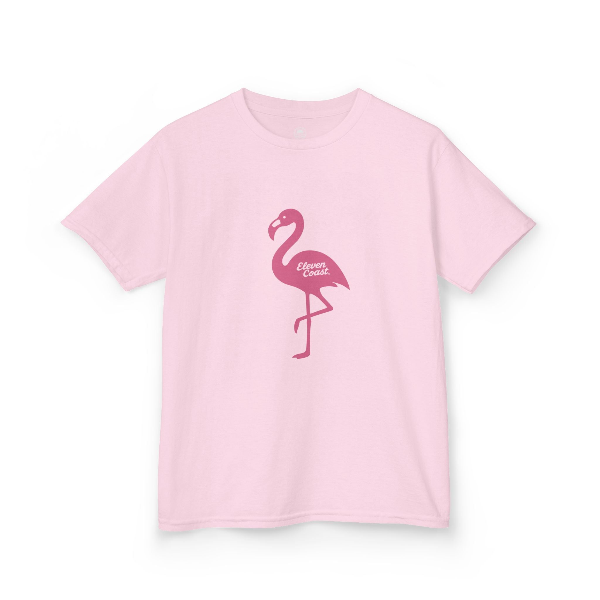 Kids Flamingo T-Shirt Pop Pink #en:color_light-pink,fr:couleur_rose-clair