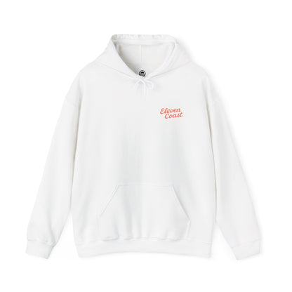 Orange Surfboard Hoodie Women Warm Comfort 