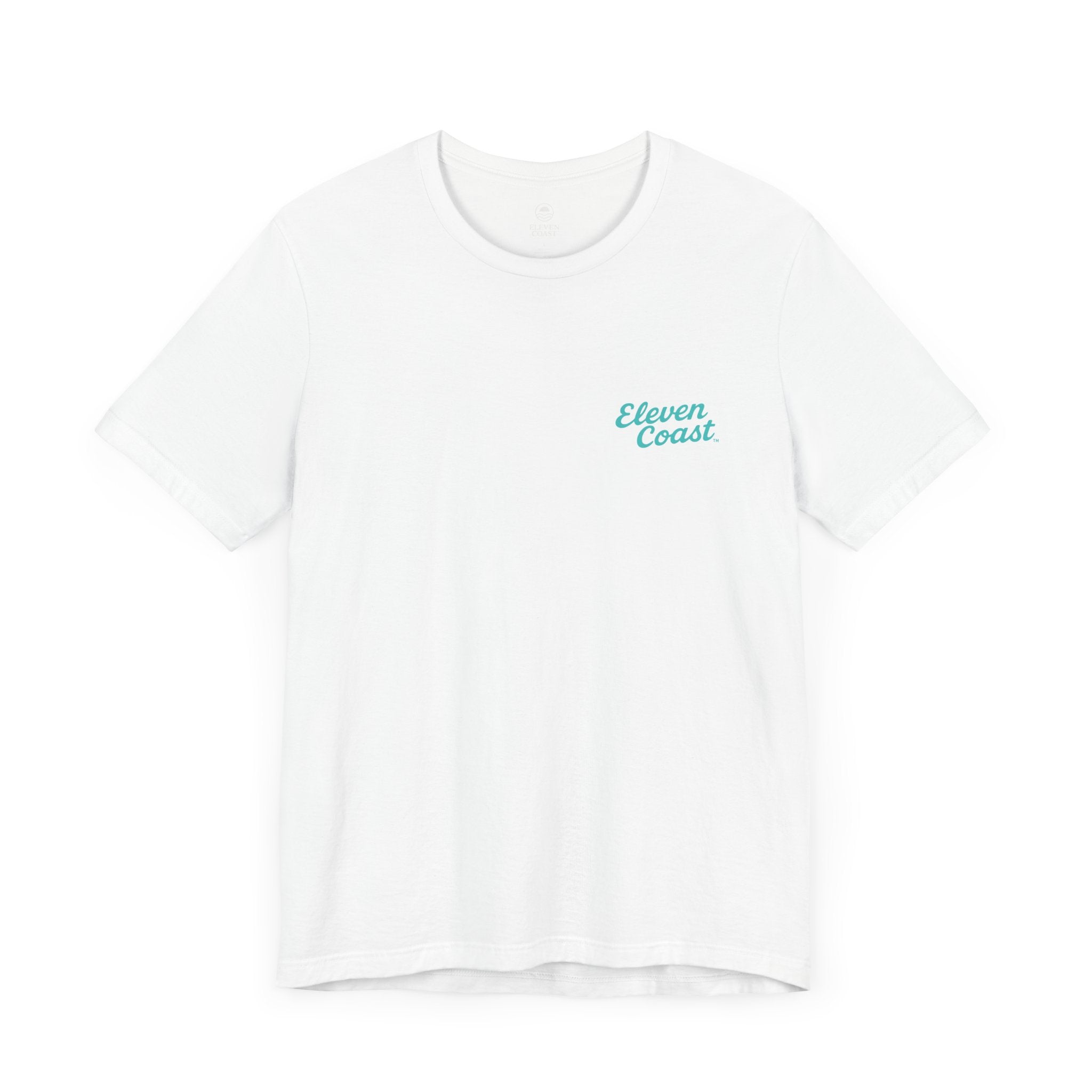 Beach Chalet Vibes T-Shirt Women Mint Aqua #en:color_white,fr:couleur_blanc