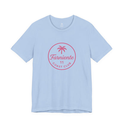 Men’s Palm Tree Badge T-Shirt Pink #en:color_baby-blue,fr:couleur_baby-blue