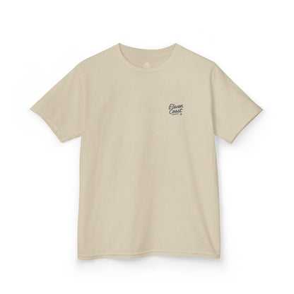 Kids Palm Tree Badge Tee Navy 