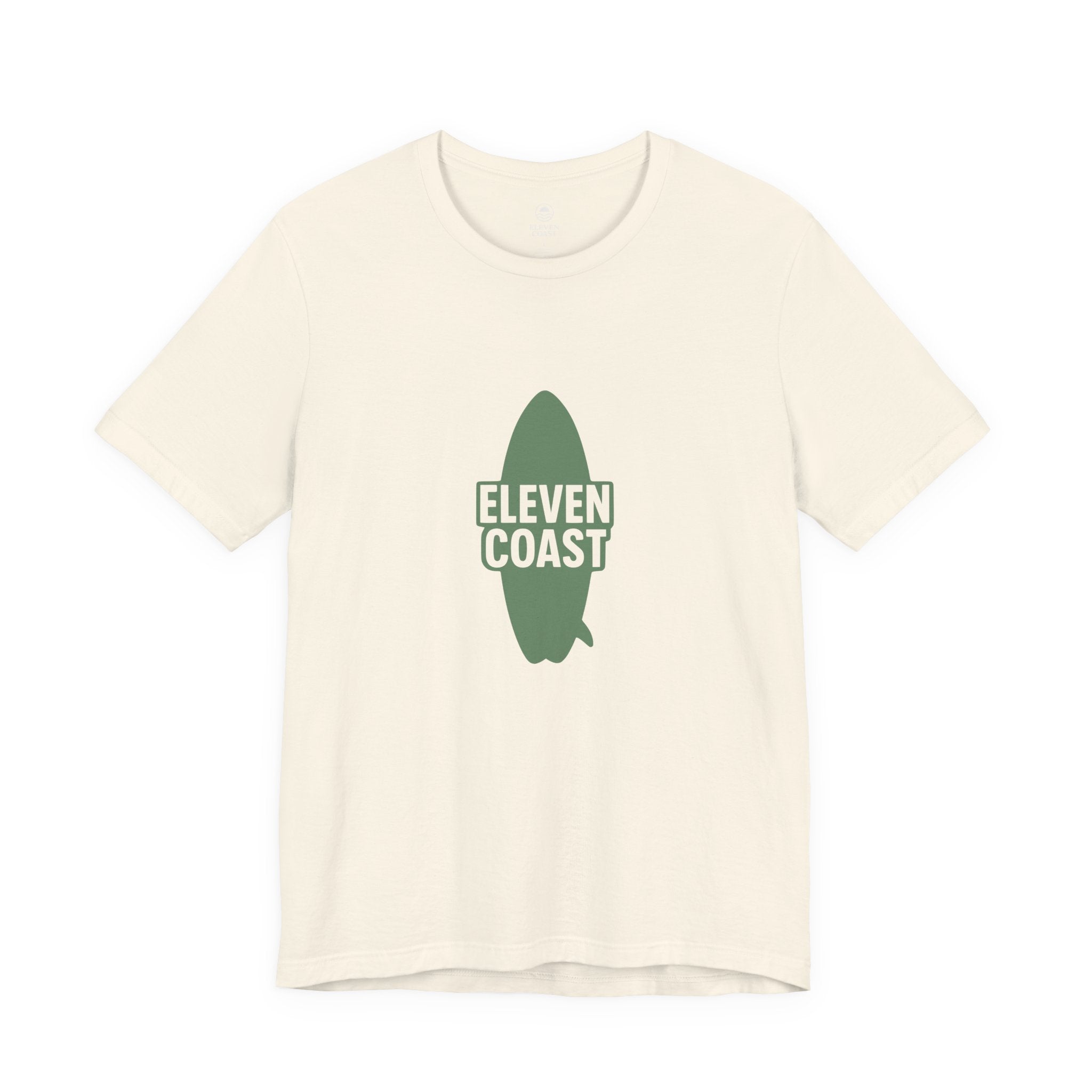 Mens Cactus Green Surfboard T-Shirt #en:color_natural,fr:couleur_naturel