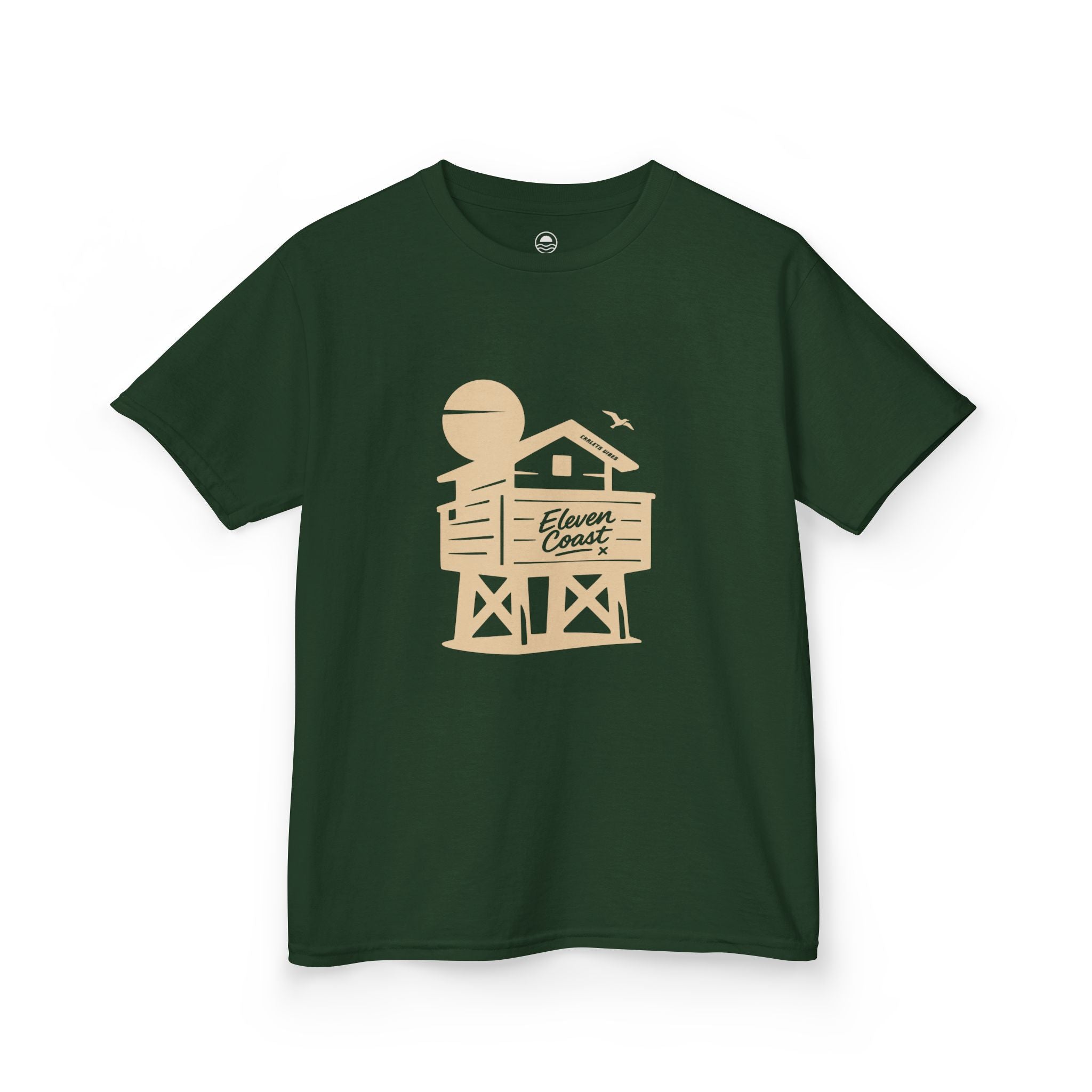 Kids Beach Chalet Tee Sand Beige 
