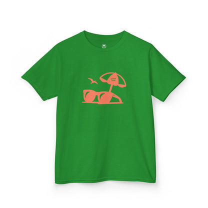 Kids Summer Tee With Sunglasses Silhouette 