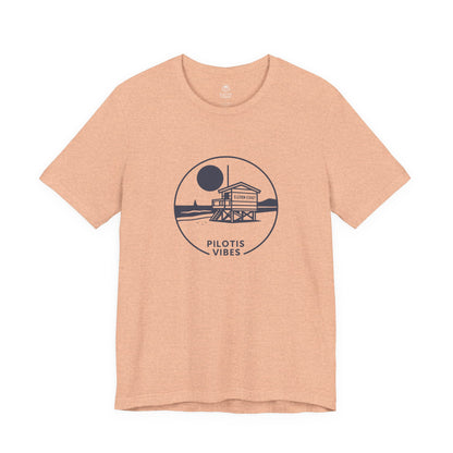 Navy Lifeguard Hut T-Shirt Men Pilotis Vibes 