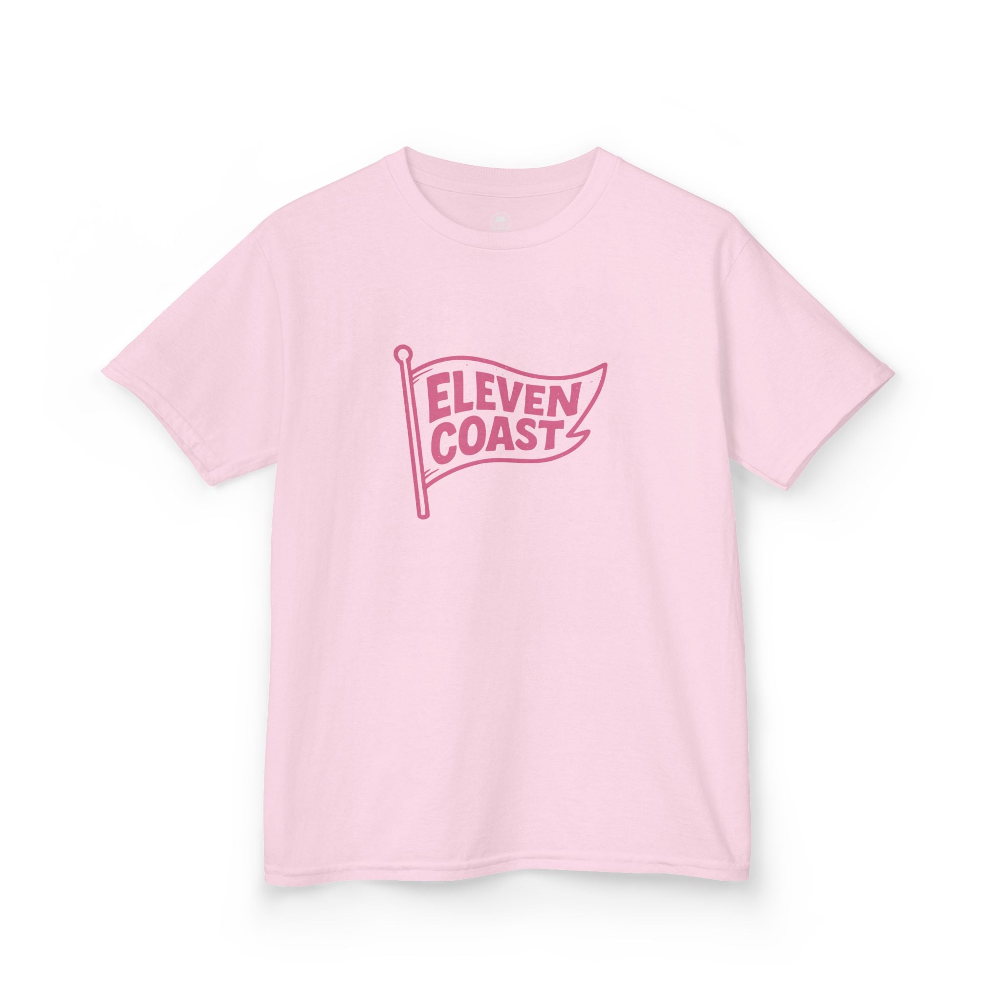 Kids Flag Tee Pink Cotton 