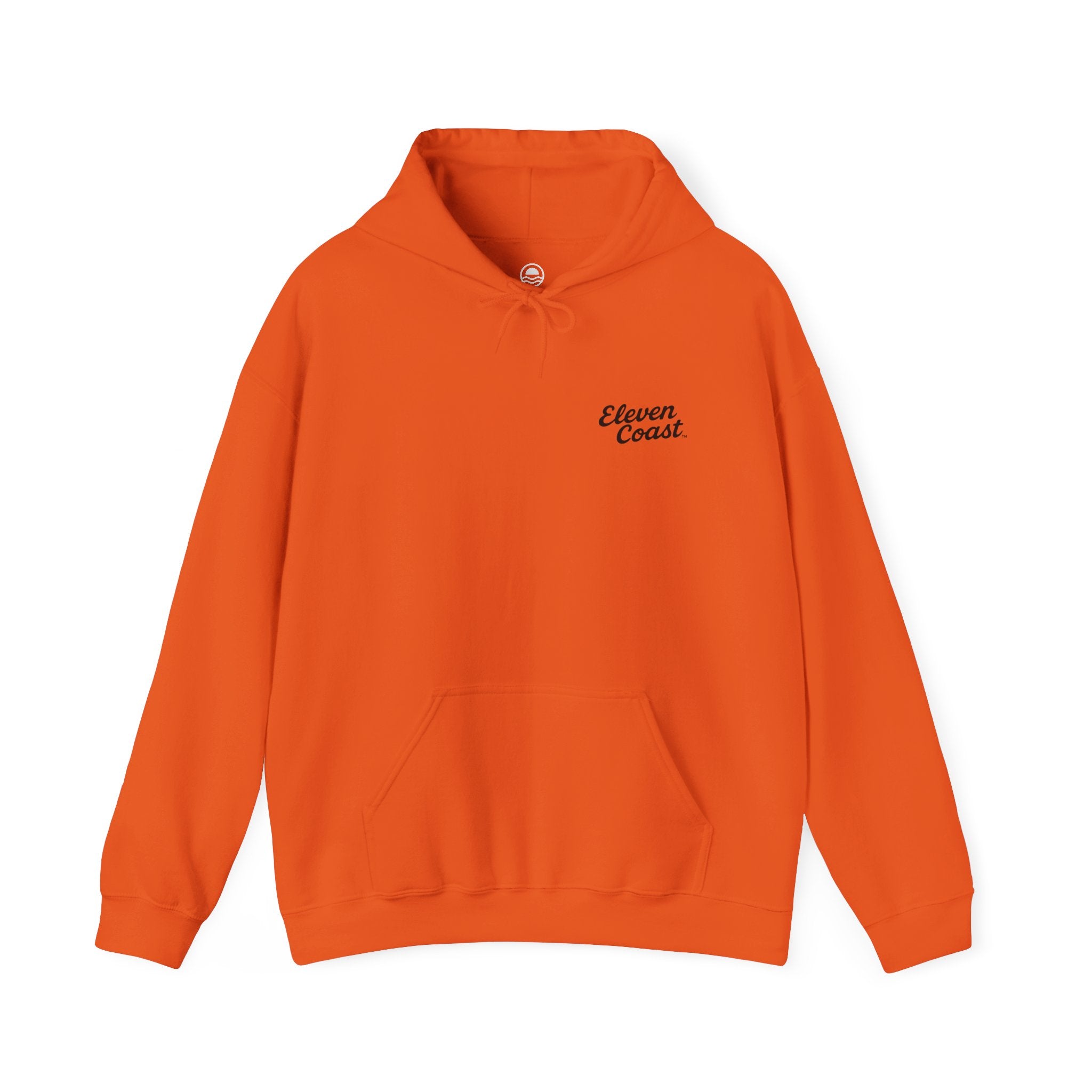 Black Script Hoodie For Women #en:color_orange,fr:couleur_orange