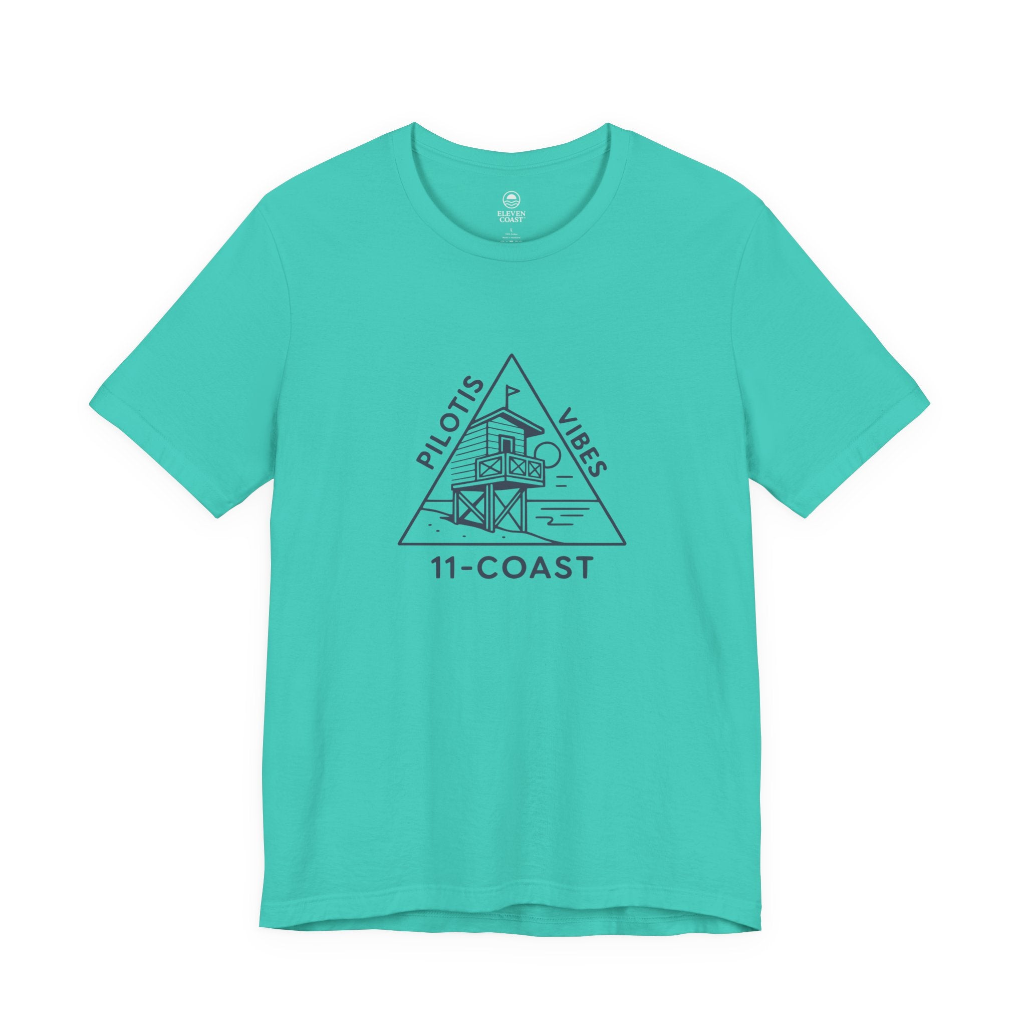 Pilotis Vibes Women Navy T-Shirt Badge 