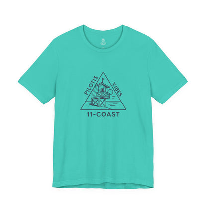 Pilotis Vibes Women Navy T-Shirt Badge 