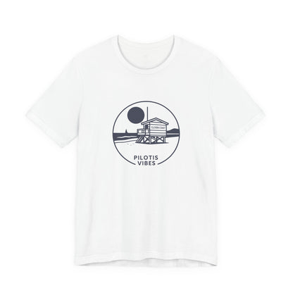 Navy Lifeguard Hut T-Shirt Men Pilotis Vibes 