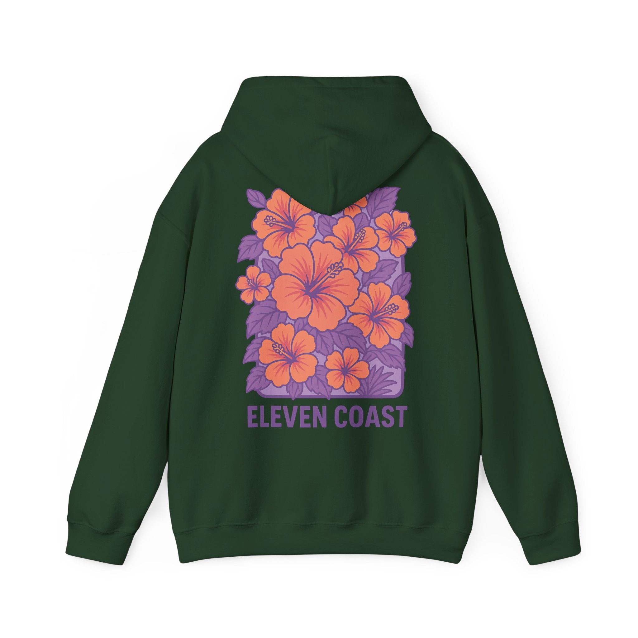 Floral Hibiscus Hoodie For Women Lavender