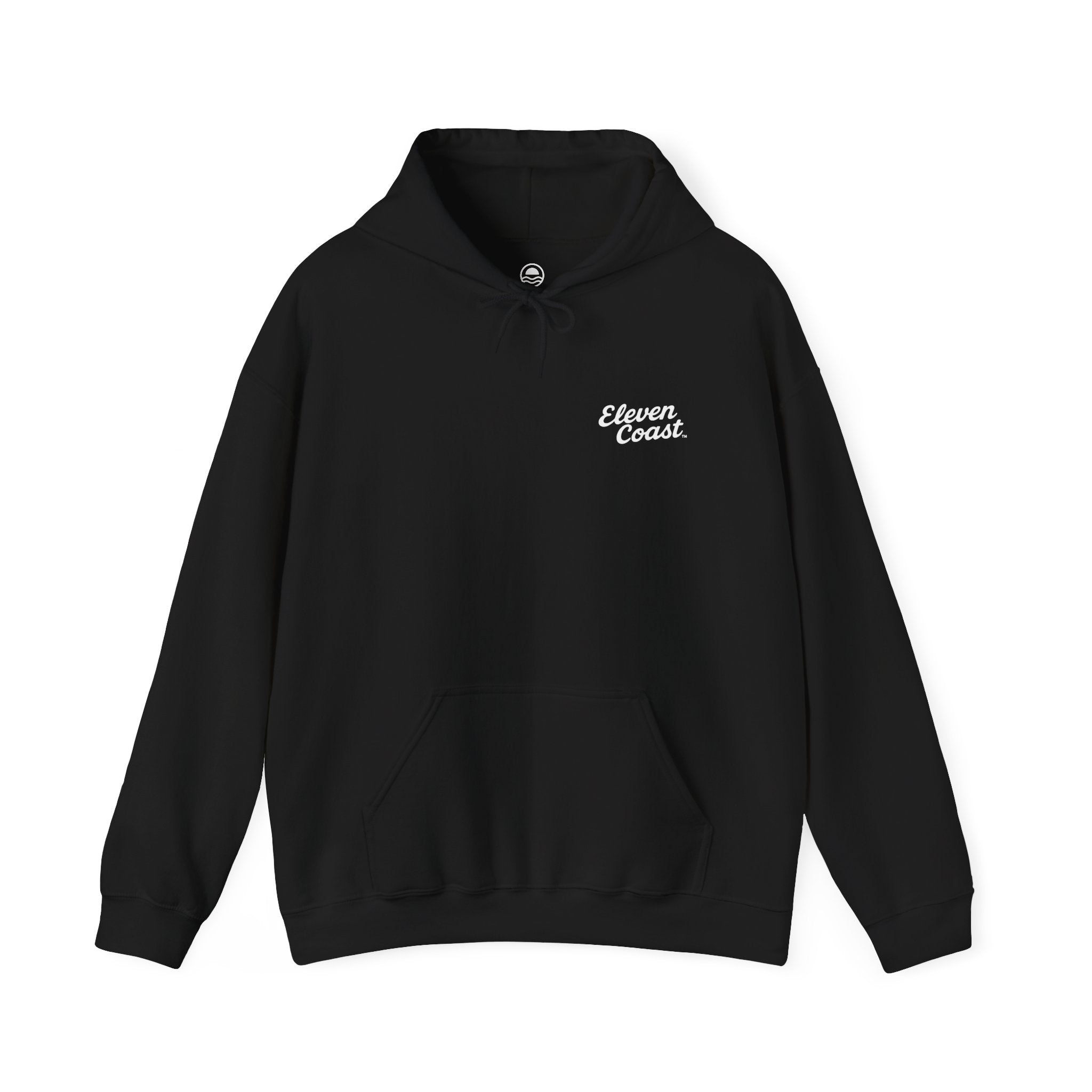 Mens Beach Chalet Hoodie White Silhouette #en:color_black,fr:couleur_noir