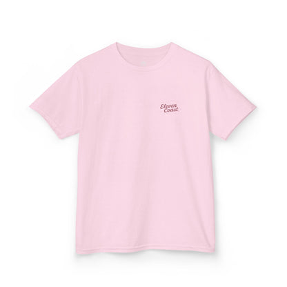 Kids Red Surfboard Tee Bold Design 