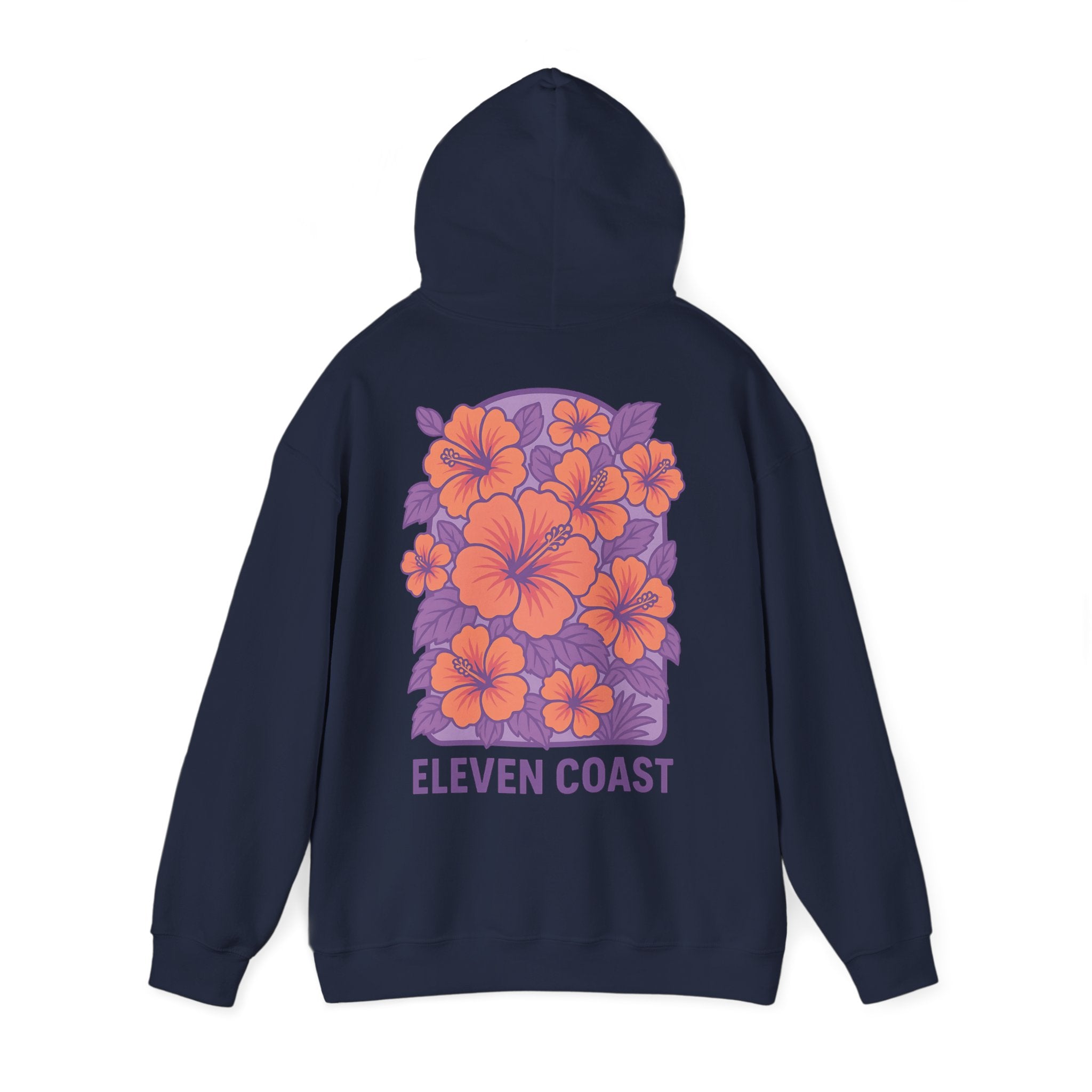 Floral Hibiscus Hoodie For Women Lavender