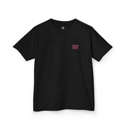 Kids Geometric Beach Huts Tee Pink 