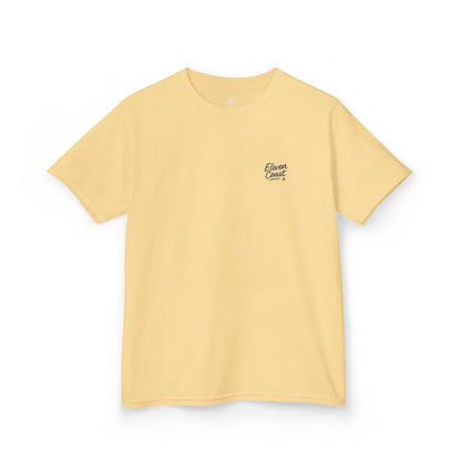 Kids Palm Tree Badge Tee Navy 