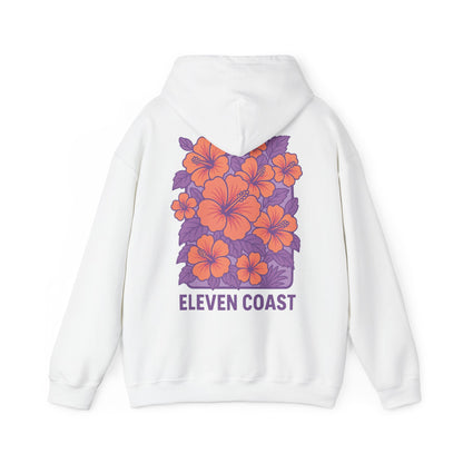 Floral Hibiscus Hoodie For Women Lavender