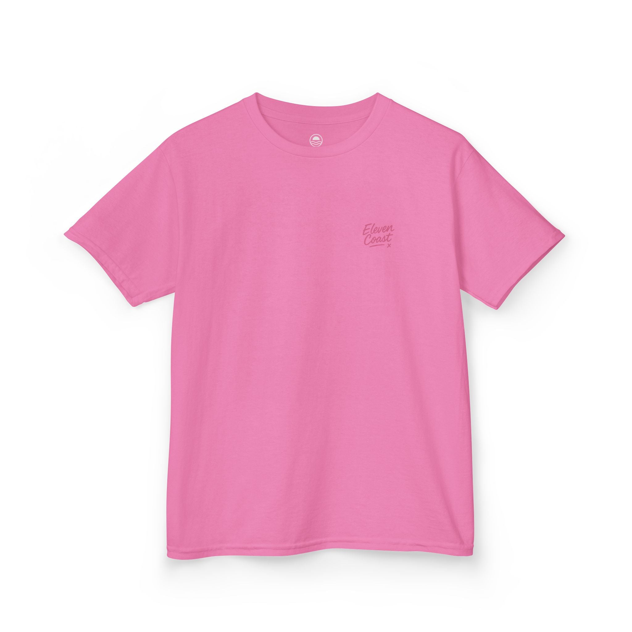 Kids Geometric Beach Huts Tee Pink 